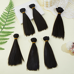Kunststoff lange gerade Frisur Puppe Perücke Haare&nbsp;LS-DIY-WH0588-49A