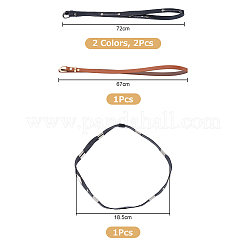 4шт. 4 стиля искусственной кожи полоса для ковбойской шляпы в юго-западном стиле&nbsp;FIND-FH0006-53