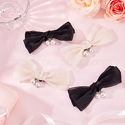 4шт 2 цвета полиэстер бантом украшения для обуви&nbsp;FIND-FG0002-39