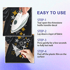 Rhinestone di vetro hotfix&nbsp;DIY-WH0303-784