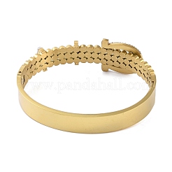 Brazalete con bisagras de rhinestone de cristal&nbsp;BJEW-M313-08A-G