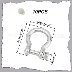10 шт. D-образные скобы для крепления якоря из нержавеющей стали 304&nbsp;STAS-UN0039-91
