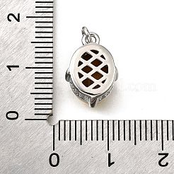 Латунь стекло амулеты&nbsp;KK-V011-34P