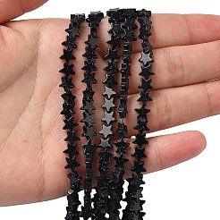 Синтетический синий авантюрин бисер нитей&nbsp;G-F817-A07-01