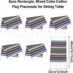 Хлопковые салфетки для обеденного стола и войлочные флажки&nbsp;DJEW-FG0001-03