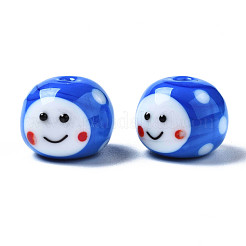 Бусины ручной работы ухабистой бисер нитей&nbsp;LAMP-Q031-009B