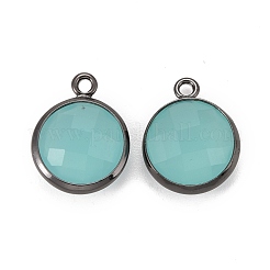 Латунь стекло амулеты&nbsp;KK-C228-01B