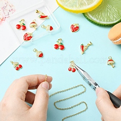 12 шт. 6 стиля латунные подвески с микропаве и кубическим цирконием&nbsp;KK-CJ0002-88