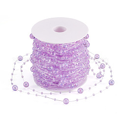 Chaînes à maillons ronds en acrylique&nbsp;DIY-MB0007-001C