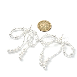 Aretes colgantes con perlas de concha&nbsp;EJEW-TA00342