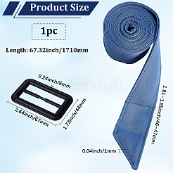 Завязать узел на пояс из полиэстера с пластиковой пряжкой&nbsp;AJEW-WH20002-10D