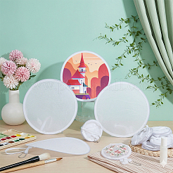 Abanicos de disco volador plegables de poliéster&nbsp;AJEW-WH0752-538F