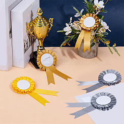 6 pieza de 3 estilos de alfileres de insignia de hierro con forma de cinta de premio&nbsp;JEWB-CP0001-65