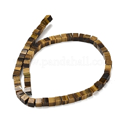 Естественный желтый тигровый глаз бисер нитей&nbsp;G-Z110-J02-6x6mm