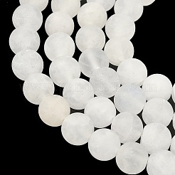Нити бусин из натурального белого нефрита&nbsp;G-L642-B01-8mm-A