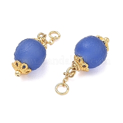 Anhänger aus natürlich gefärbtem blauem Achat&nbsp;GG-D002-03G