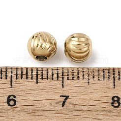 Текстурированные бусины из нержавеющей стали 304&nbsp;STAS-I358-11G-03