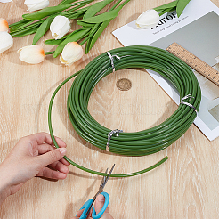 Рулон пластиковой трубки из ПВХ для связывания искусственных стеблей цветов&nbsp;DIY-WH0750-049