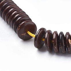 Кокосовые нити бус&nbsp;X-COCO-O009-01-10x3mm