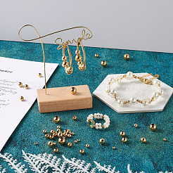 400 шт. 5 бусины из нержавеющей стали 304&nbsp;STAS-MP0001-10