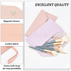 4 шт. 4-цветная переносная сумка для кистей для макияжа из искусственной кожи&nbsp;AJEW-GA0004-45