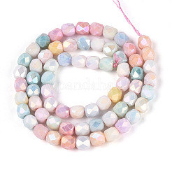 Антикоррозийные гальванические стеклянные бусины&nbsp;X-GLAA-N057-6mm-08