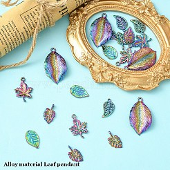 20 шт. 5 стиля подвески из сплава радужного цвета&nbsp;PALLOY-YW0007-03