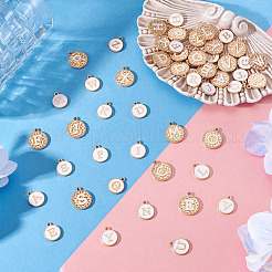 52pcs 2 Arten Legierungs-Emaille-Charms&nbsp;ENAM-TA0003-54