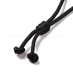 Регулируемые ожерелья с подвесками из натурального черного турмалина&nbsp;NJEW-P254-01