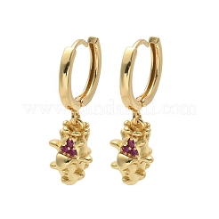 Ottone zirconi Orecchini a cerchio&nbsp;EJEW-Q015-01G