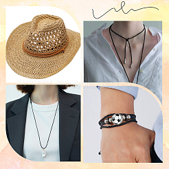 Плетеный кожаный шнур с сердечником&nbsp;WL-CL0001-01E