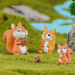 30 шт. 3 стиля ПВХ пластиковая белка миниатюрные украшения&nbsp;DJEW-SP0001-26