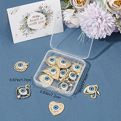 15 шт. 5 стильные подвески из эмалированного сплава с покрытием&nbsp;FIND-SC0004-09