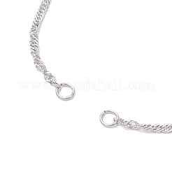 Изготовление браслета-слайдера из сингапурской цепи из нержавеющей стали 304&nbsp;AJEW-JB01344-02