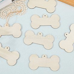 Незаконченный комплект деревянных больших подвесок&nbsp;WOOD-WH20014-003A