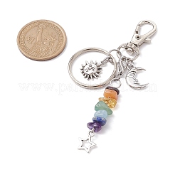Porte-clés en alliage de style tibétain&nbsp;KEYC-JKC00718-02