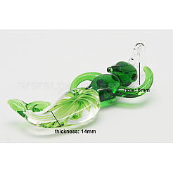 Handarbeit innere Blume Murano große Anhänger & Charms&nbsp;X-LAMP-A140-M