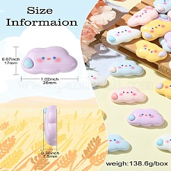 Кабошоны из непрозрачной смолы&nbsp;CRES-CJ0001-62