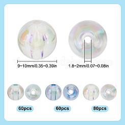 Прозрачные акриловые бусины&nbsp;MACR-SP0001-17B