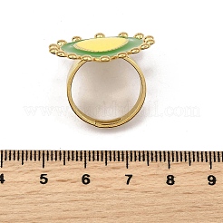 Кольца из нержавеющей стали 304 с эмалью для женщин&nbsp;LS-RJEW-Z096-01G-01