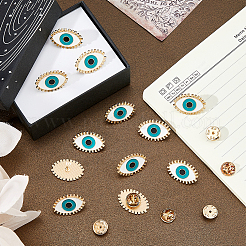 12 pin de esmalte de mal de ojo&nbsp;JEWB-FH0002-98
