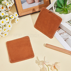 2 serviette de golf carrée en cuir&nbsp;DIY-CL0001-40A
