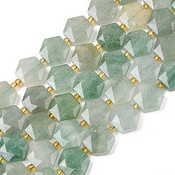 Естественный зеленый авантюрин бисер нитей&nbsp;G-G144-A04-01B