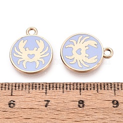 Emaille Anhänger Legierung&nbsp;ENAM-Q002-06G-02