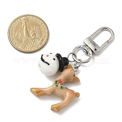 Подвески из смолы в виде пятнистого оленя на рождественскую тематику&nbsp;HJEW-JM04061