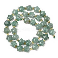 Естественный зеленый авантюрин бисер нитей&nbsp;G-Z080-A12-10mm