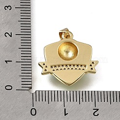 Messing micro pave klare zirkonia anhänger&nbsp;KK-A303-23A-G