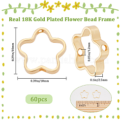 60 cadre de perles en alliage plaqué rack&nbsp;FIND-BBC0002-34