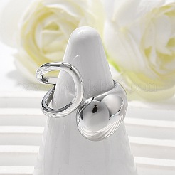 Anelli con polsino in acciaio inossidabile 304 per donna&nbsp;RJEW-A063-01A-P