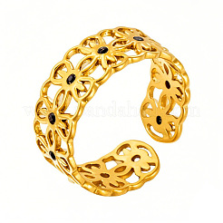 201 Edelstahl-Strass-Manschettenringe&nbsp;WG1EB26-01